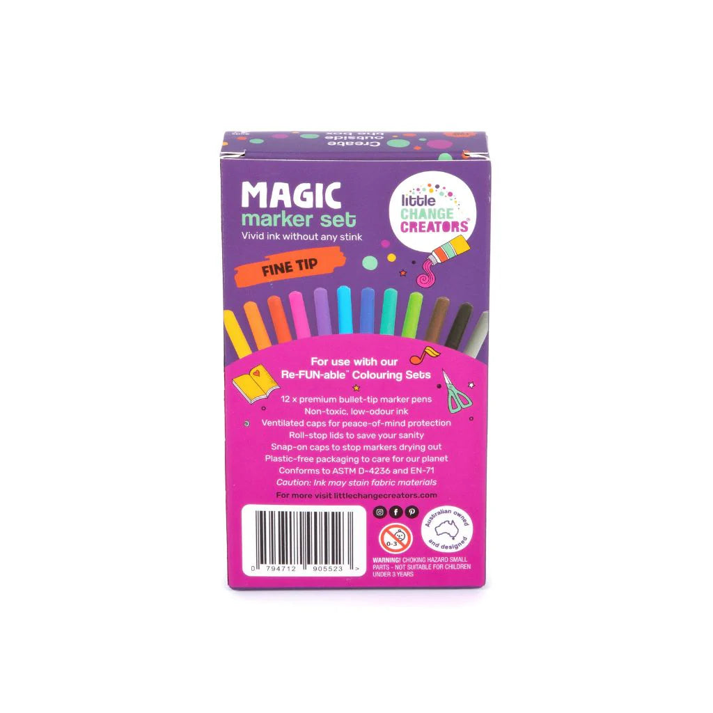 Little Change Creators RE-FUN-ABLE FINE TIP - Magic Marker Set