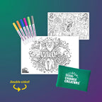 Little Change Creators Pocket Reusable Colouring In Set - Assorted