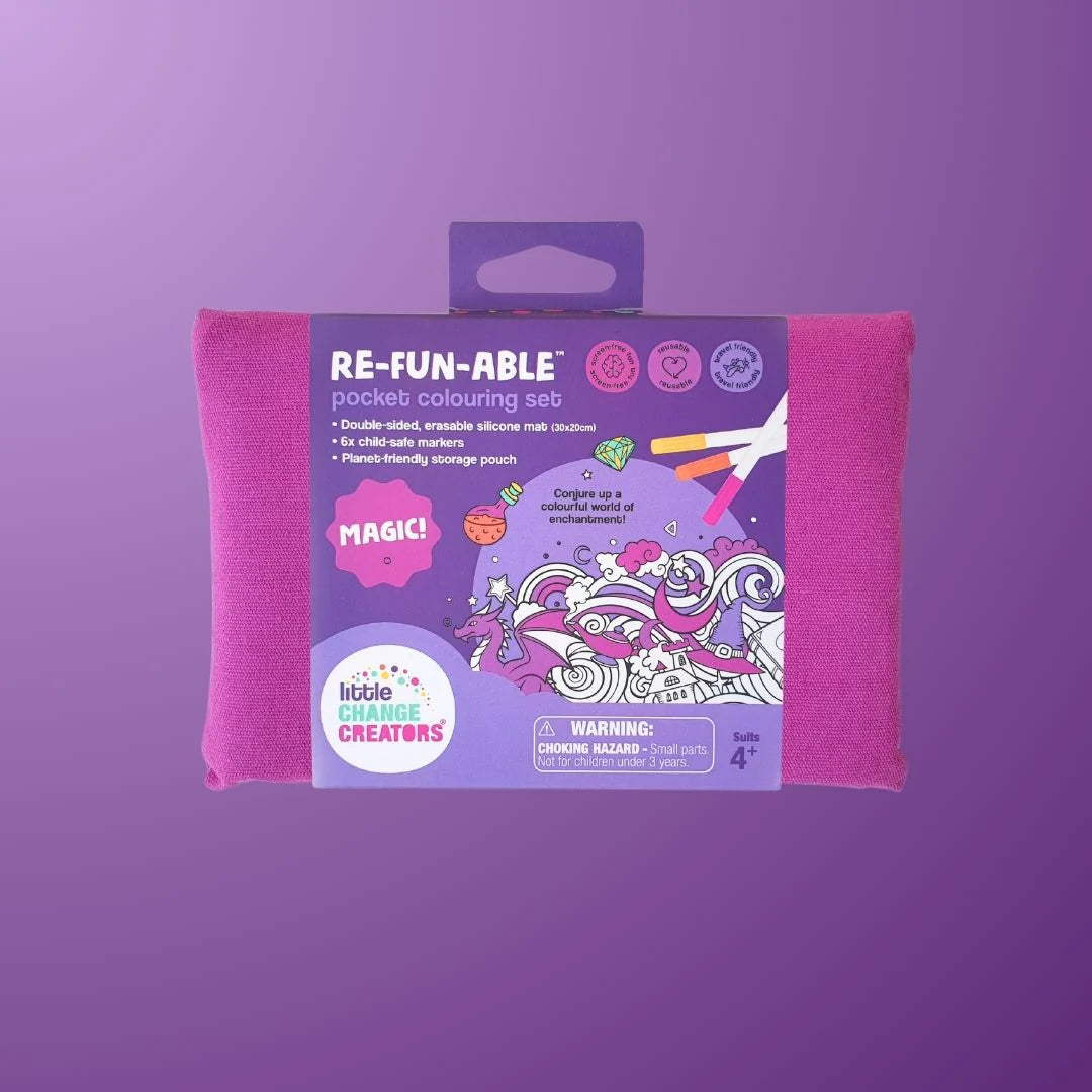 Little Change Creators Pocket Reusable Colouring In Set - Assorted