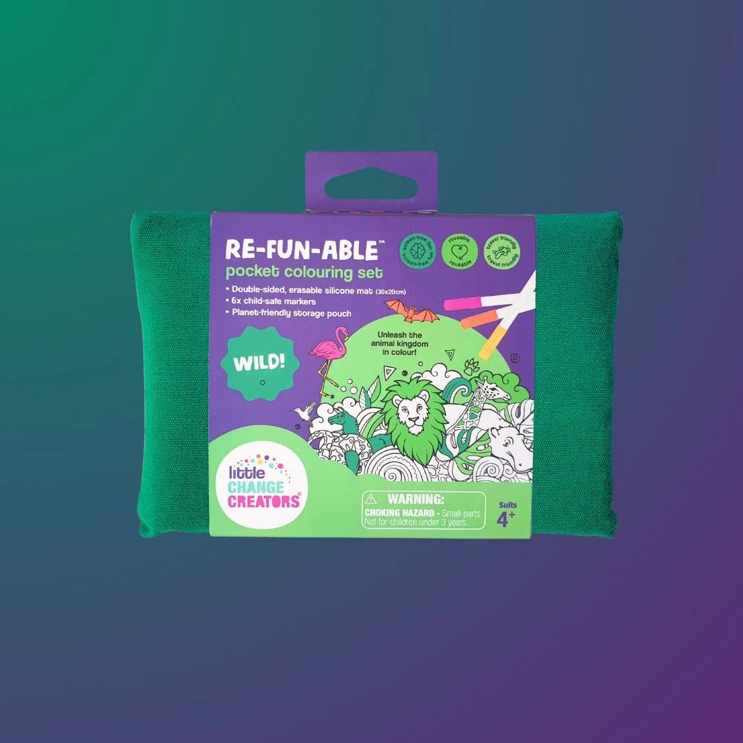 Little Change Creators Pocket Reusable Colouring In Set - Assorted