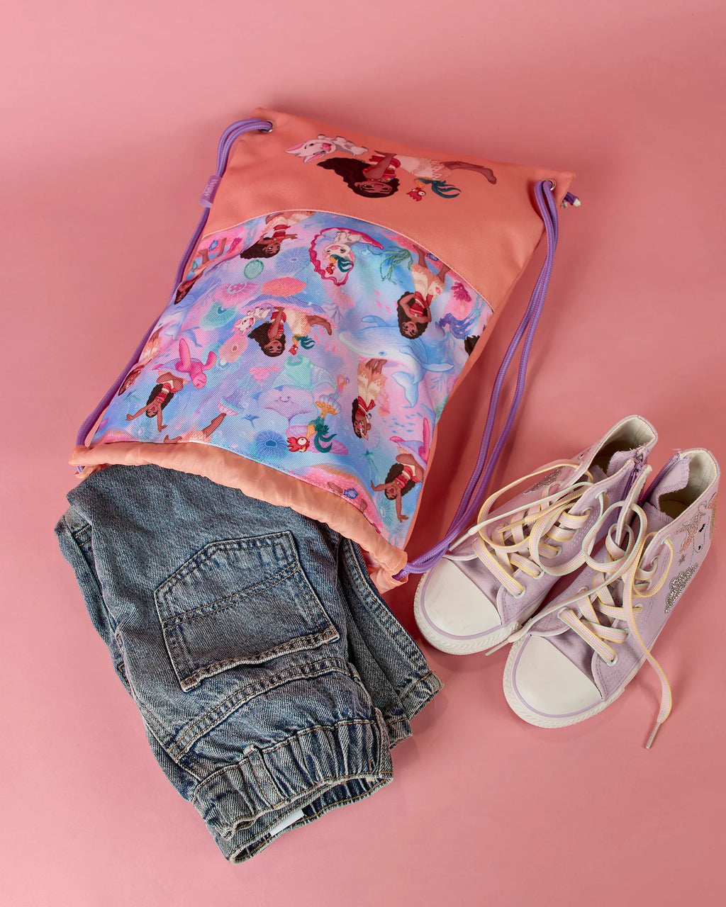 The Somewhere co. Drawstring Bag Moana