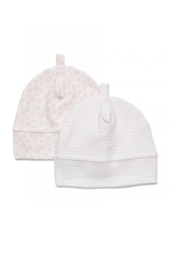 Marquise Premmie Pink Spot/Stripe Beanies