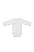 Marquise Premmie Unisex Wrap Long Sleeve Bodysuit - White