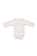 Marquise Premmie Long Sleeve Wrap Bodysuit - Pink Spots