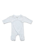 Marquise Premmie Wrap Footed Growsuit - Blue Spot