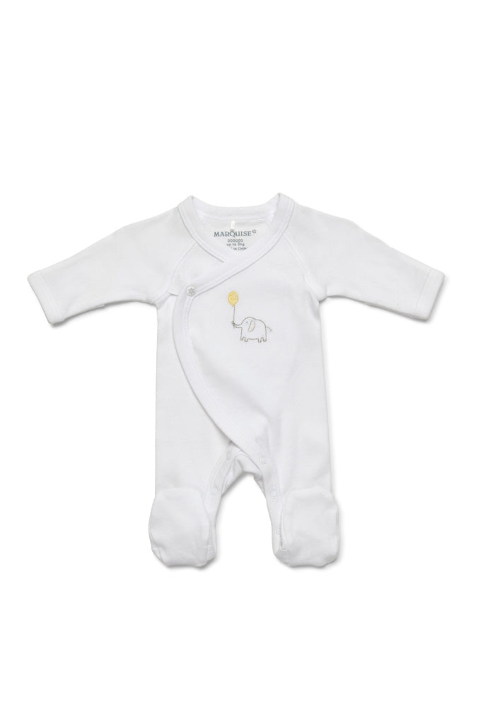 Marquise Premmie Unisex Wrap Footed Growsuit