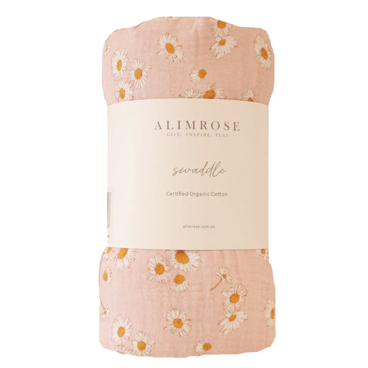 Alimrose Muslin Swaddle Daisy Days