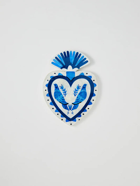 Jones & Co Pajaro Heart Blue