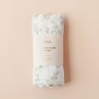 Fox & Fallow Forest Friends Sage / Cypress Organic Muslin Wrap Set New