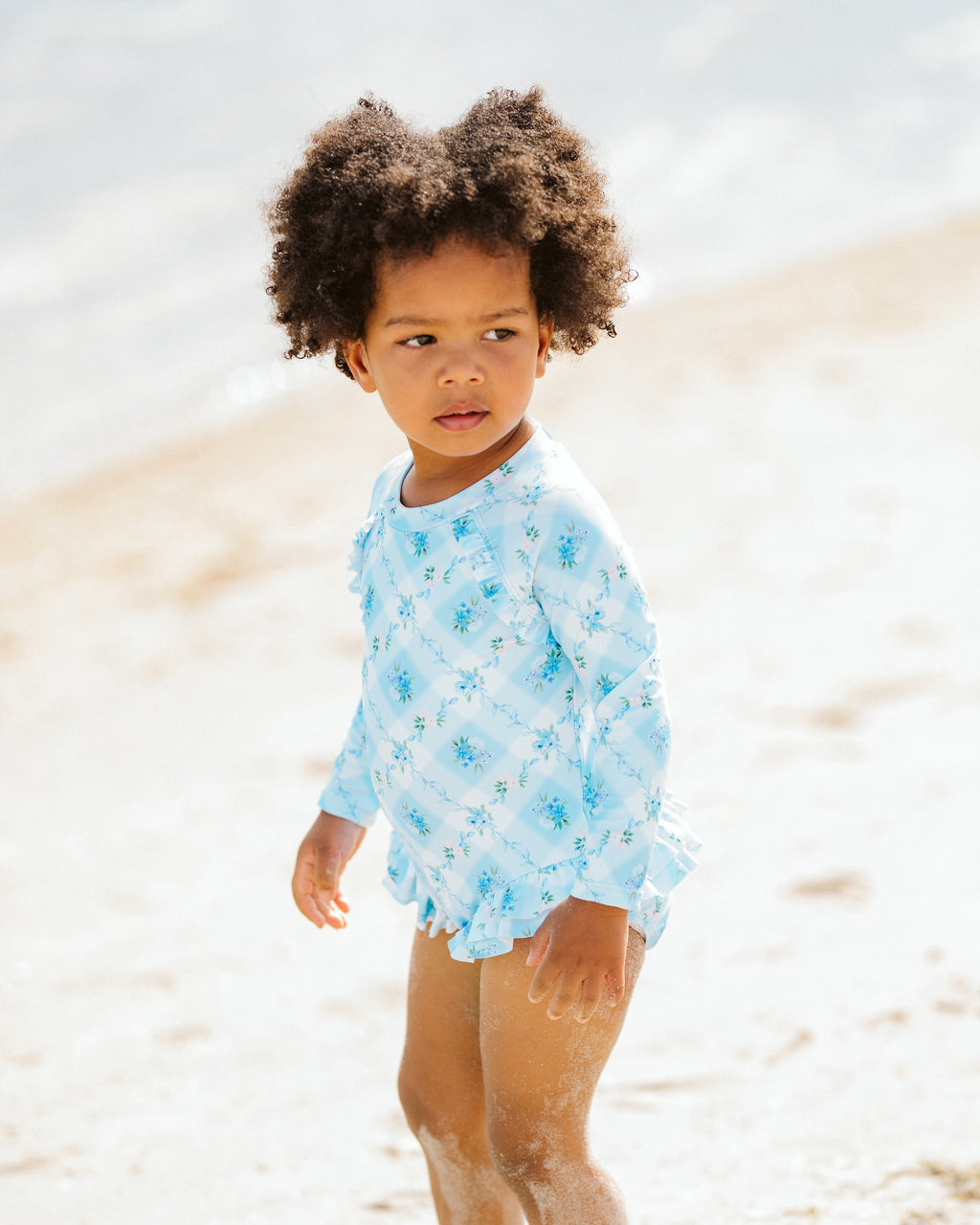 Mini Haha Frankie Long Sleeve Swim Sunsuit