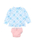 Mini Haha Frankie Long Sleeve Rash & Aqua Nappy Set