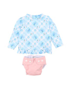 Minihaha Frankie Long Sleeve Rash & Aqua Nappy Set