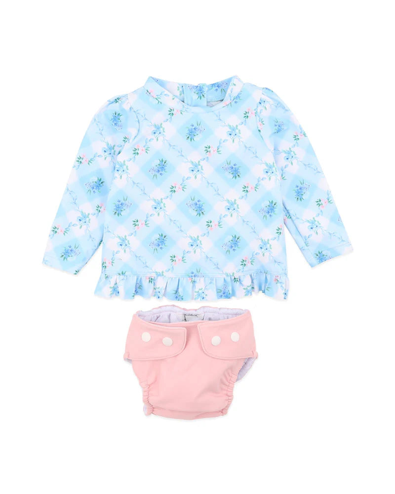 Minihaha Frankie Long Sleeve Rash & Aqua Nappy Set