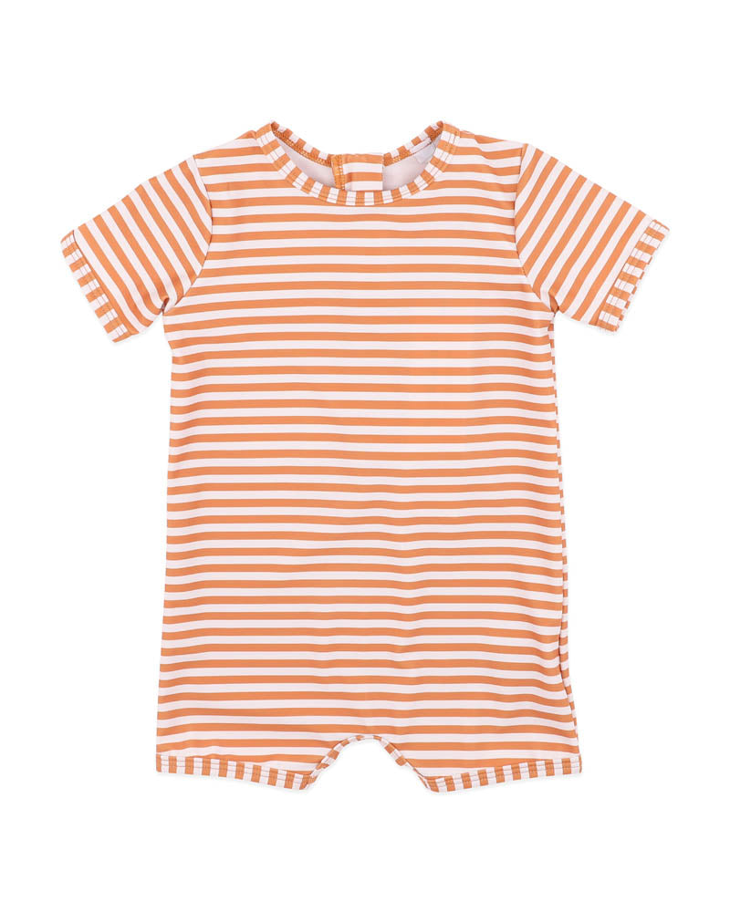 Mini Haha Harvey Stripe Short Sleeve Rash Suit