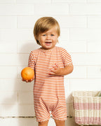 Mini Haha Harvey Stripe Short Sleeve Rash Suit