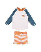 Mini Haha Harvey Long Sleeve Rashie & Trunkset