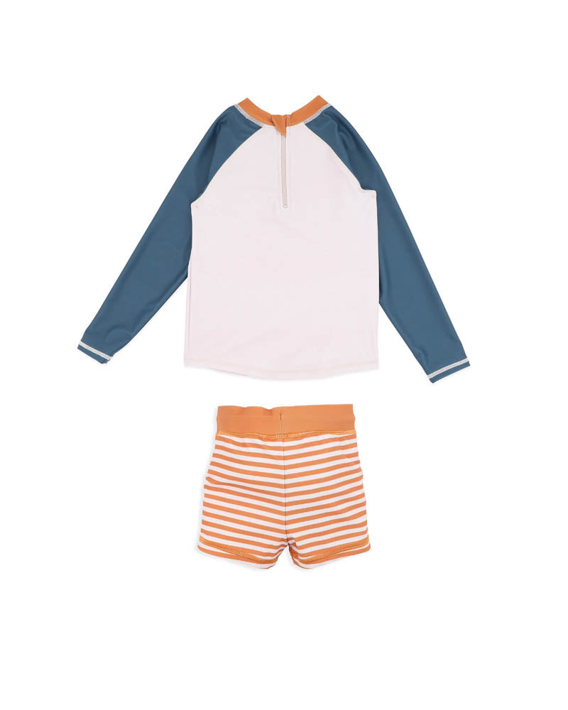 Mini Haha Harvey Long Sleeve Rashie & Trunkset