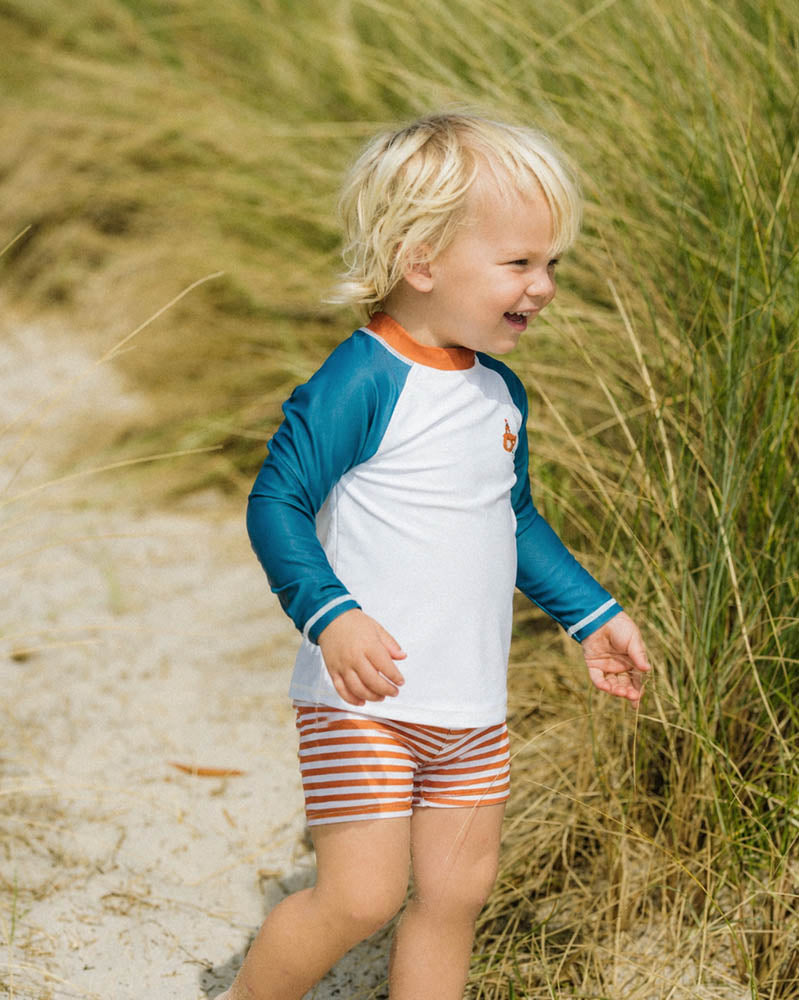 Mini Haha Harvey Long Sleeve Rashie & Trunkset