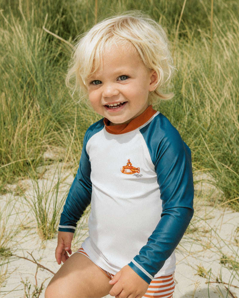Mini Haha Harvey Long Sleeve Rashie & Trunkset