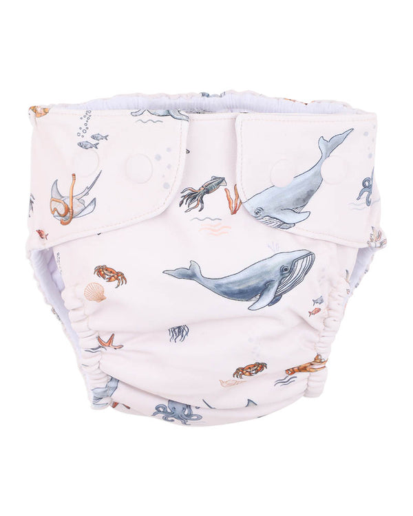Mini Haha Harvey Aqua Nappy