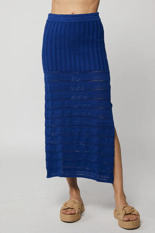 Rue Stiic Debbie Midi Skirt - Matisse Blue