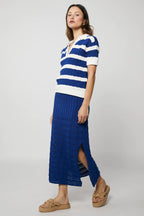 Rue Stiic Debbie Midi Skirt - Matisse Blue