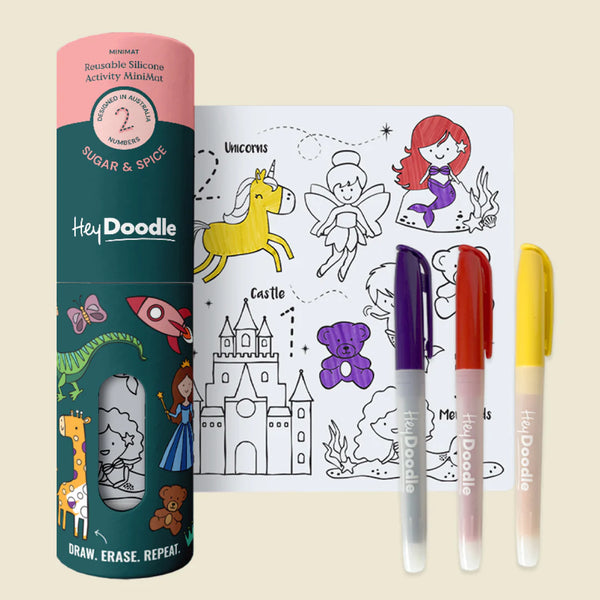 Hey Doodle Sugar & Spice Mini Colouring & Doodle Mat