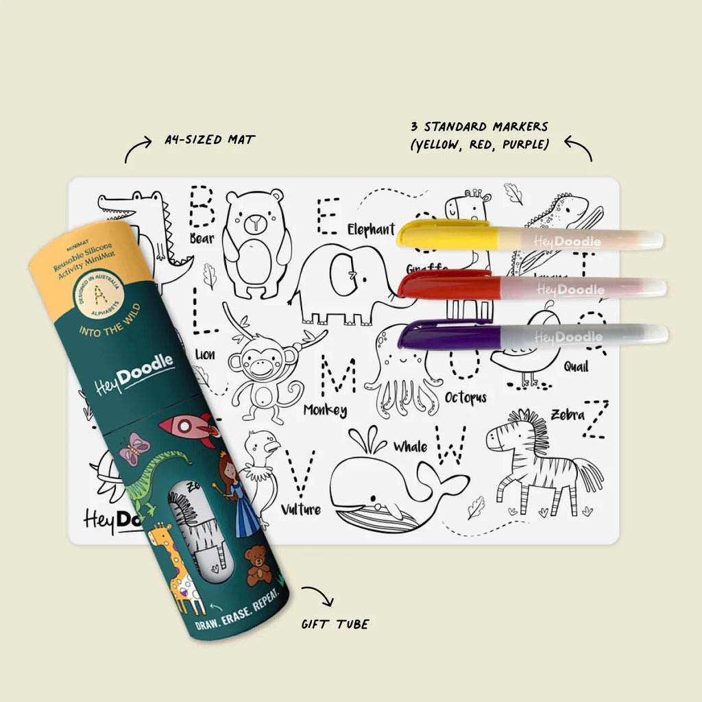 Hey Doodle - Into The Wild Mini Colouring & Doodle Mat