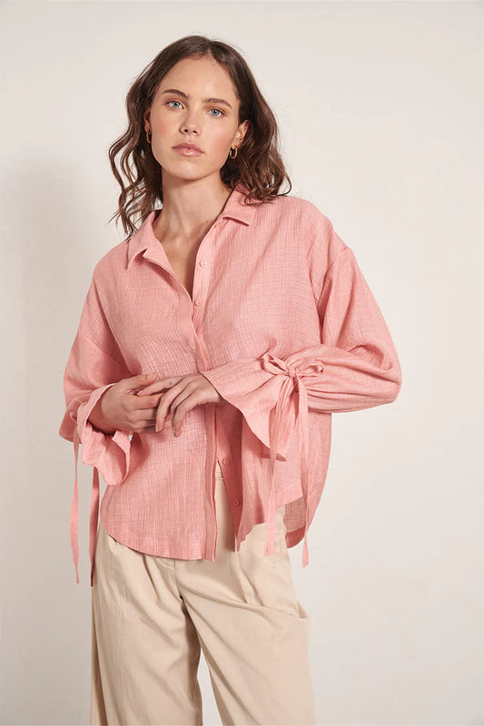 MON RENN Carlo Blouse - Rose Pink