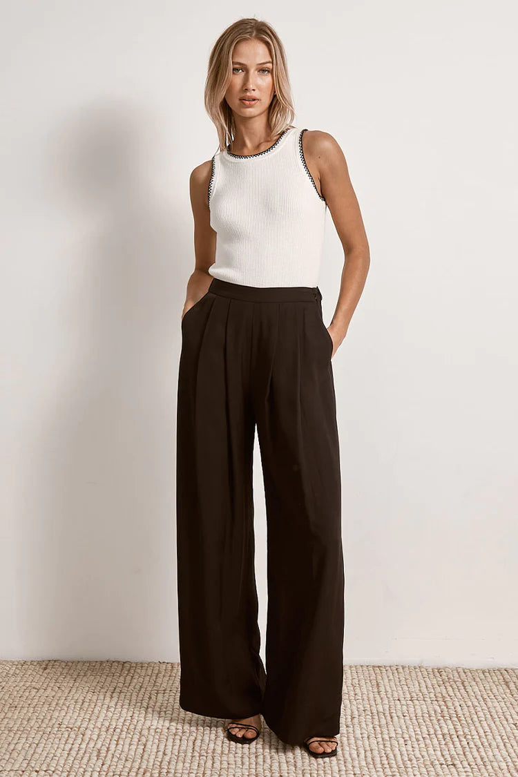 Mon Renn Connect Knit Singlet Off White