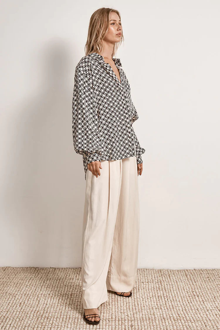 Mon Renn Moonlight Shirt Geo Print