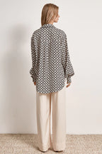 Mon Renn Moonlight Shirt Geo Print