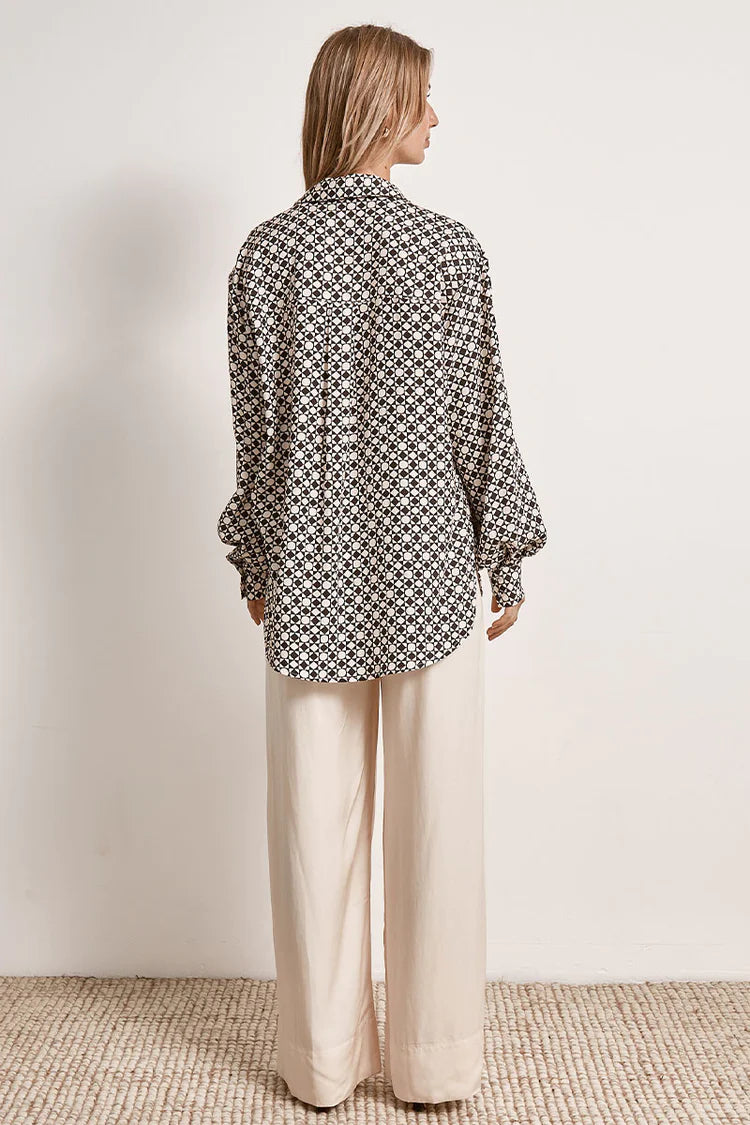 Mon Renn Moonlight Shirt Geo Print