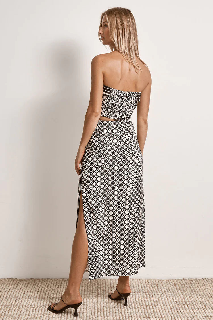 Mon Renn Moonlight Skirt Geo Print