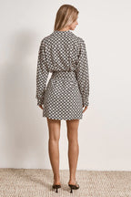 Mon Renn Moonlight Shirt Dress Geo Print