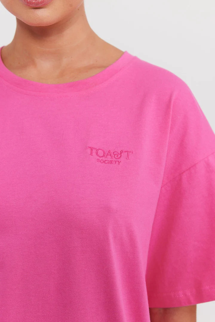 Toast Society - Move With Love Tee - Hyper Pink