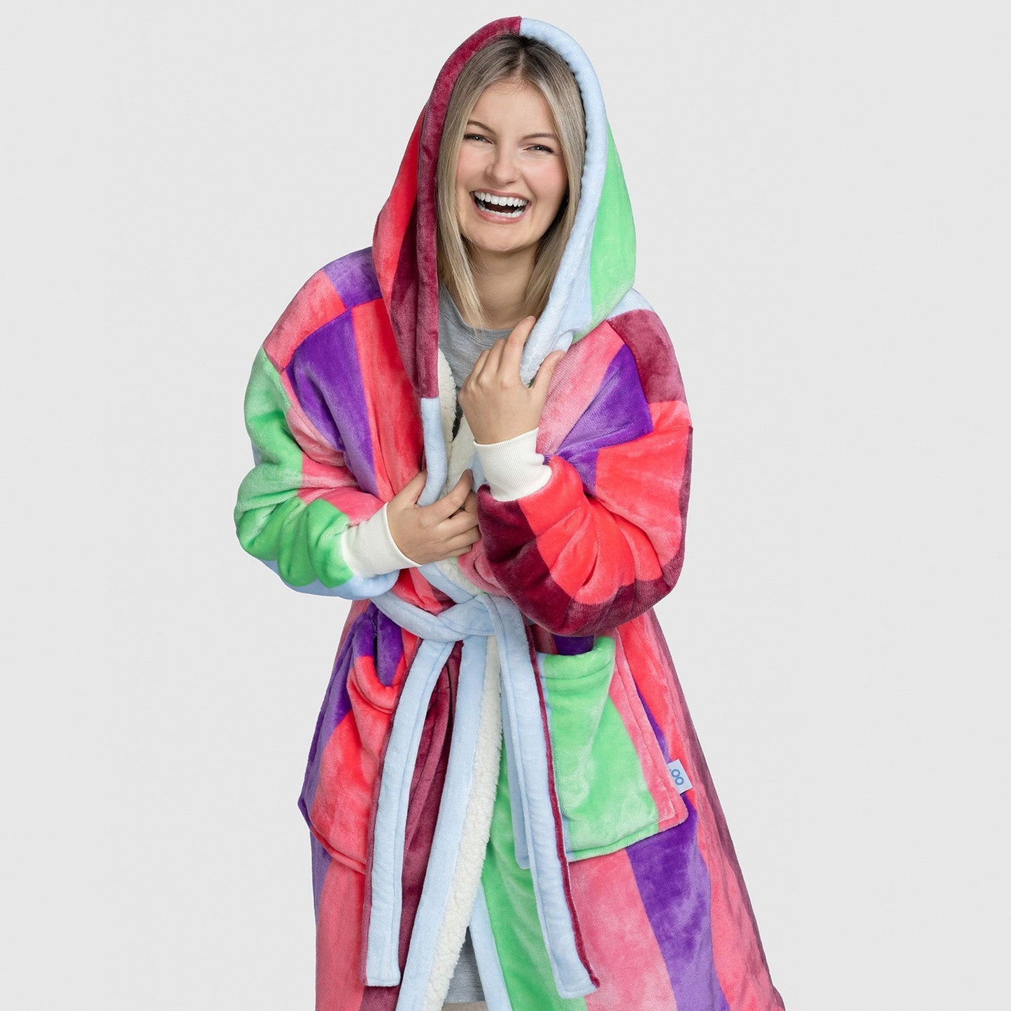 Oodie™ Original Multi Stripe Dressing Gown - Adult