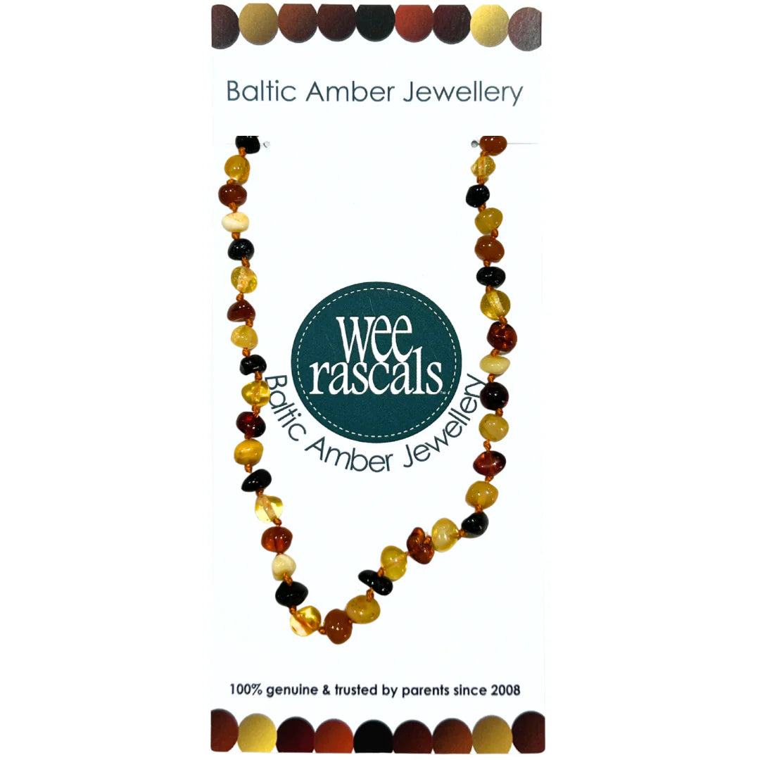 Wee Rascals - Amber Beads Child & Infant Necklace - Assorted