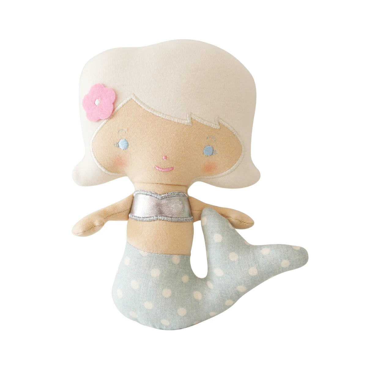 ALIMROSE Mini Mila Mermaid Rattle 19cm Aqua