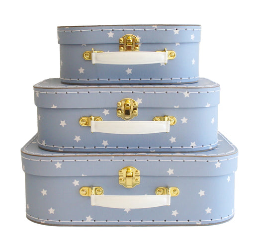 Alimrose Kids Carry Case Set - Blue Stars