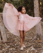 Noralee  Tulle Cape | Rose