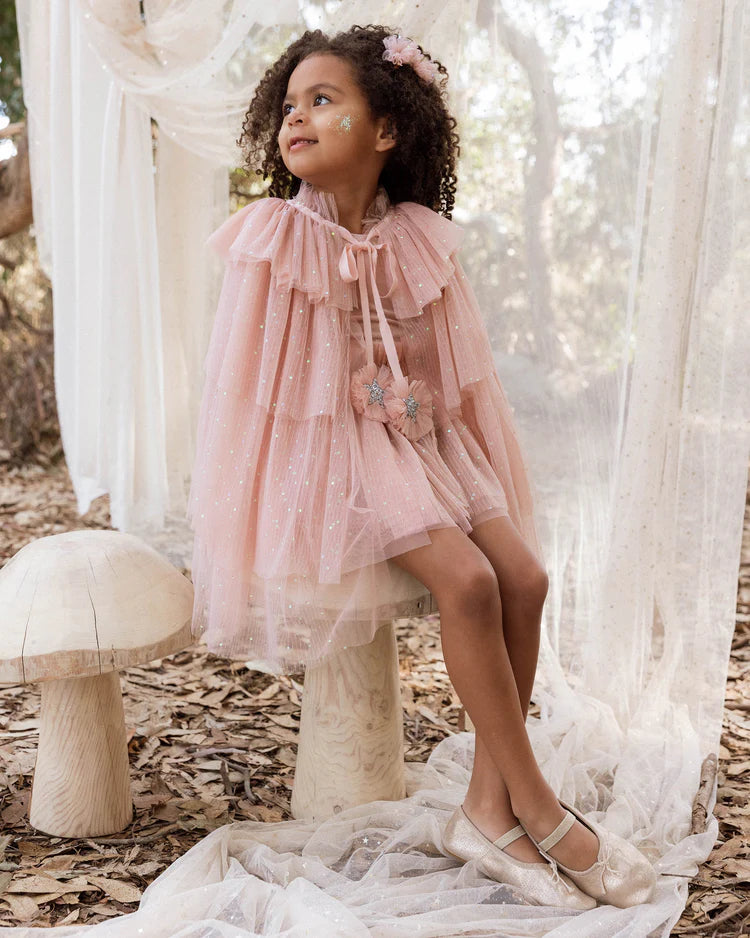 Noralee  Tulle Cape | Rose
