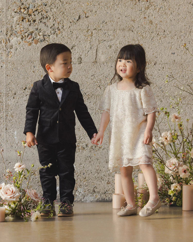 Noralee  Daisy Dress | Silver Metallic