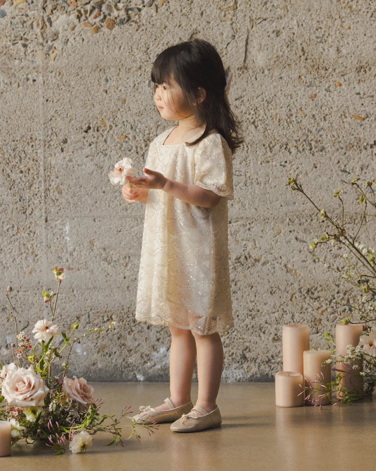 Noralee  Daisy Dress | Silver Metallic