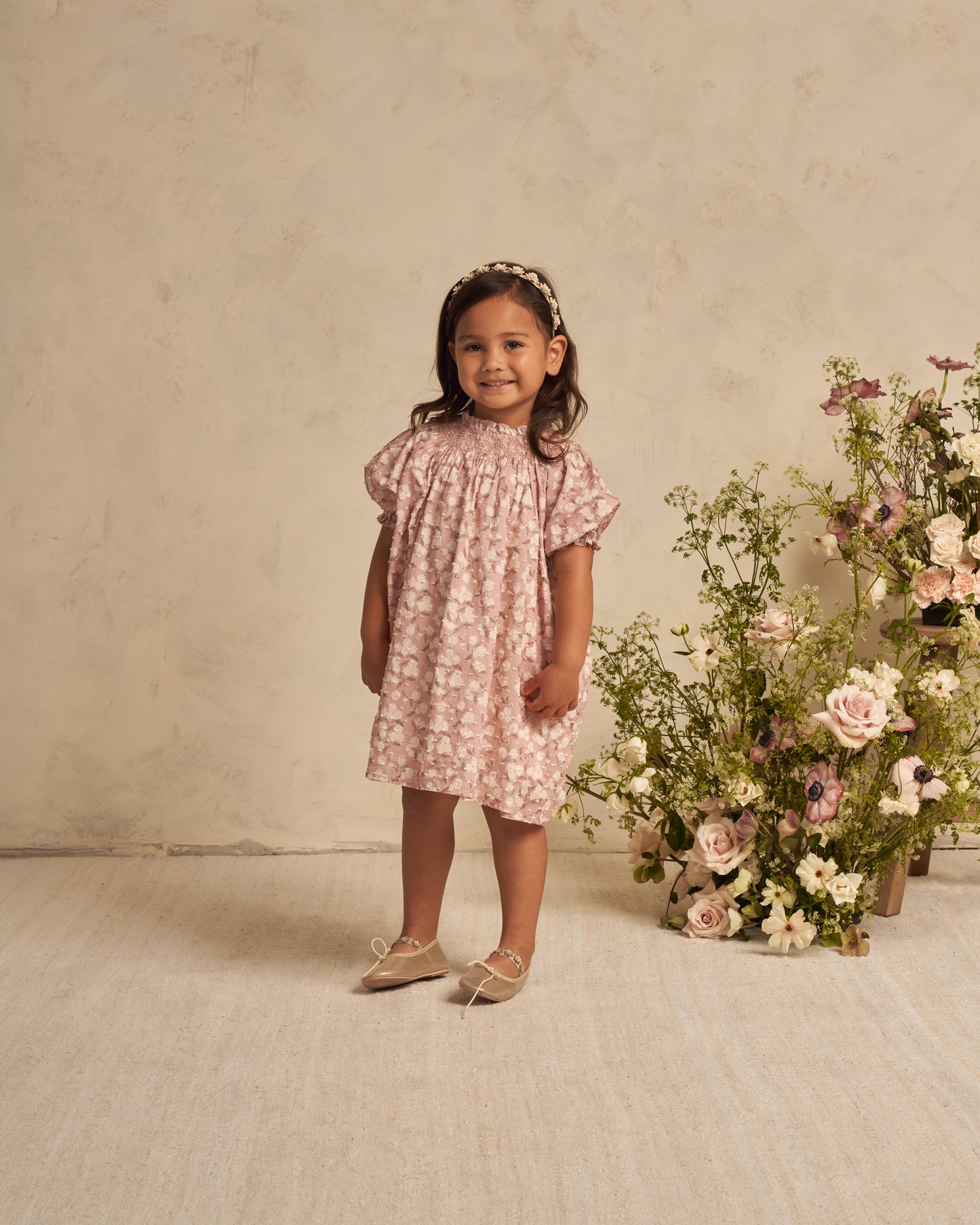 Noralee Maddie Dress || Blush Hydrangea