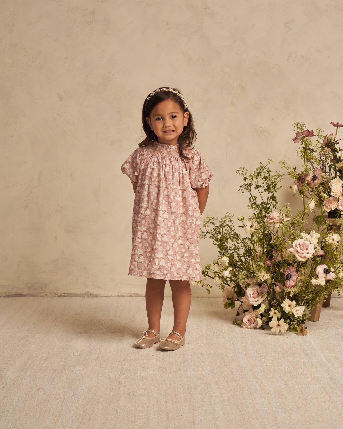 Noralee Maddie Dress || Blush Hydrangea