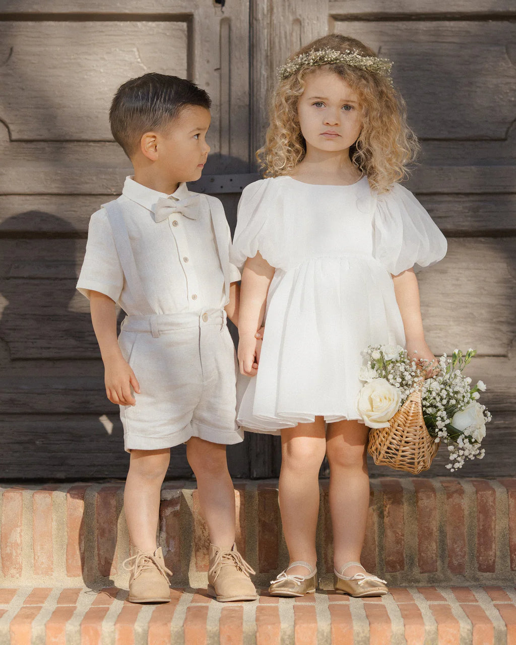 Noralee Suspender short | Powder Blue