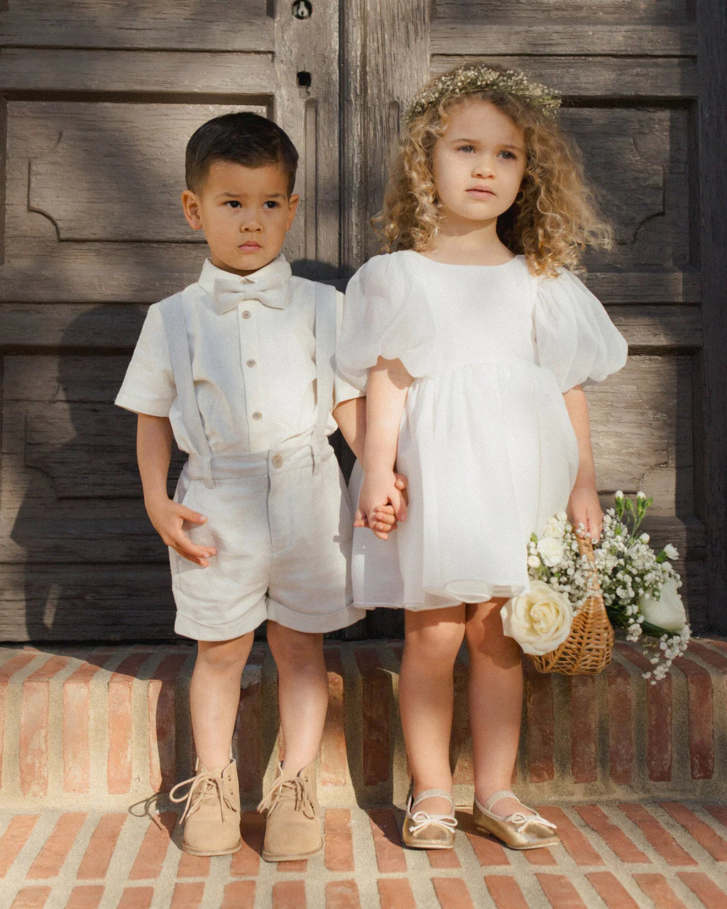 Noralee Suspender short | Powder Blue