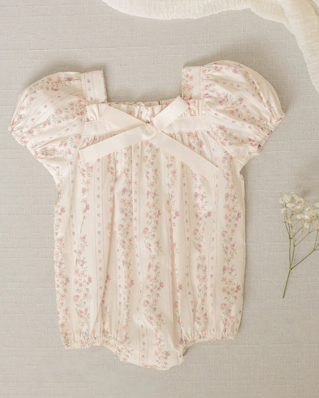 Noralee Lyla Romper | Floral Stripe