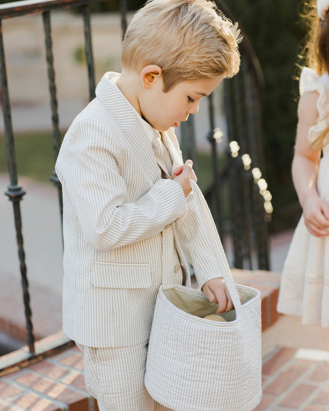 Noralee Sebastian Blazer | Sage Stripe